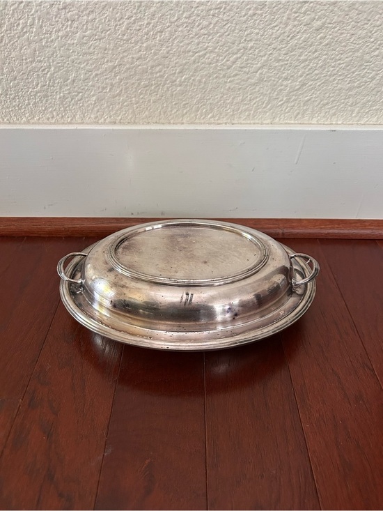 Other - Antique Edwardian Silver Plate Oval Entree Dish Lid Birks Dingwall CG&Co marked